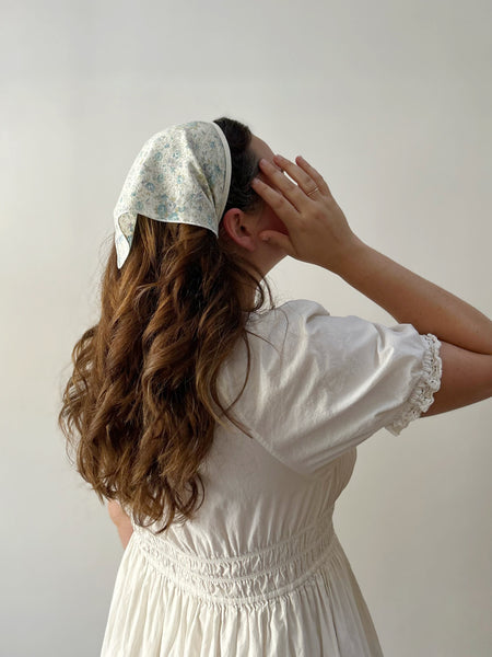 Reworked Floral Head Scarf
