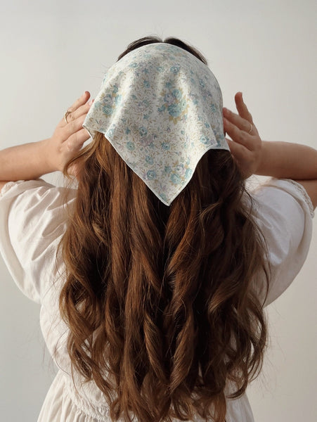 Reworked Floral Head Scarf