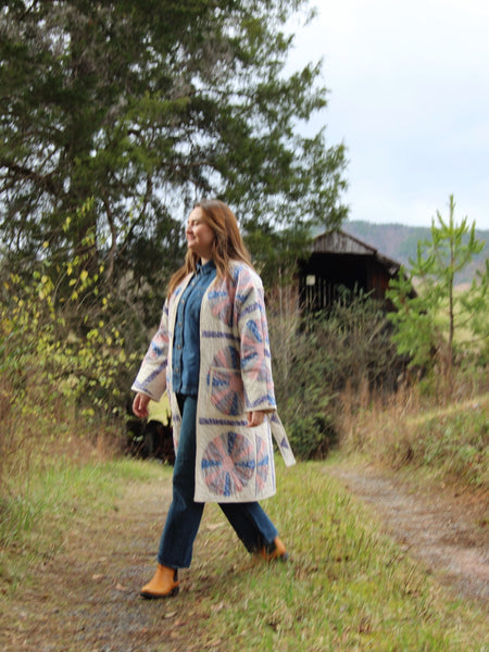 Dresden Plate Robe Coat - Hand Made - (S/M)