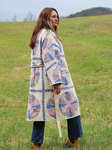 Dresden Plate Robe Coat - Hand Made - (S/M)