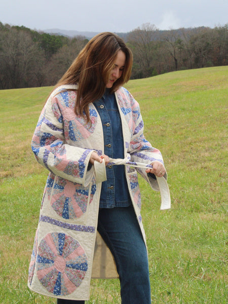 Dresden Plate Robe Coat - Hand Made - (S/M)