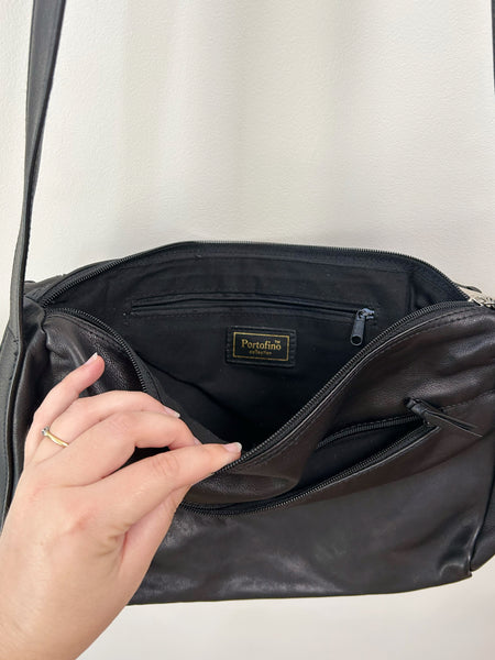 Black Leather Purse