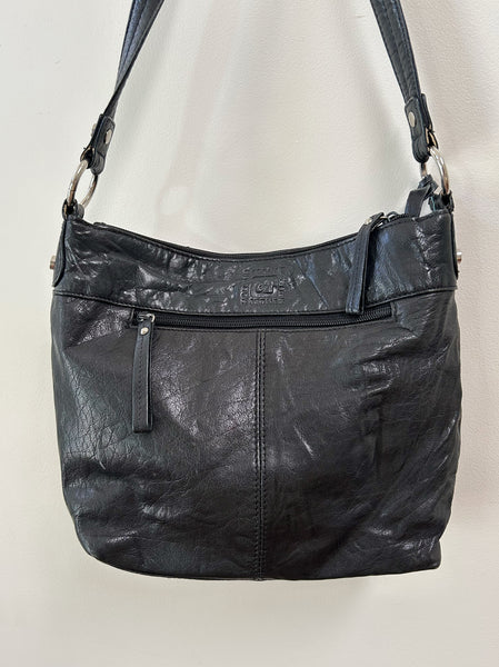 Black Leather Shoulder Bag