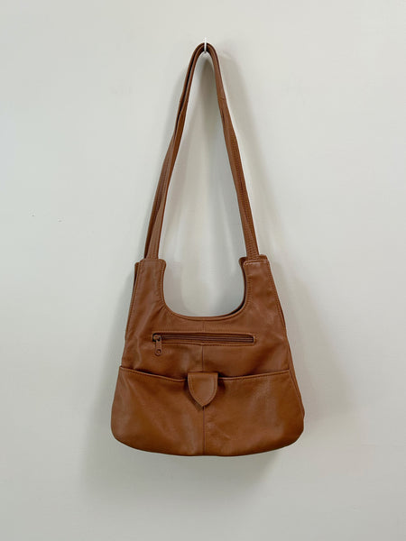 Tan Leather Shoulder Bag