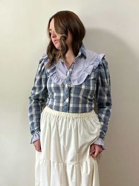 Western Plaid Blouse