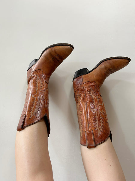 Brown Cowboy Boots (7.5)