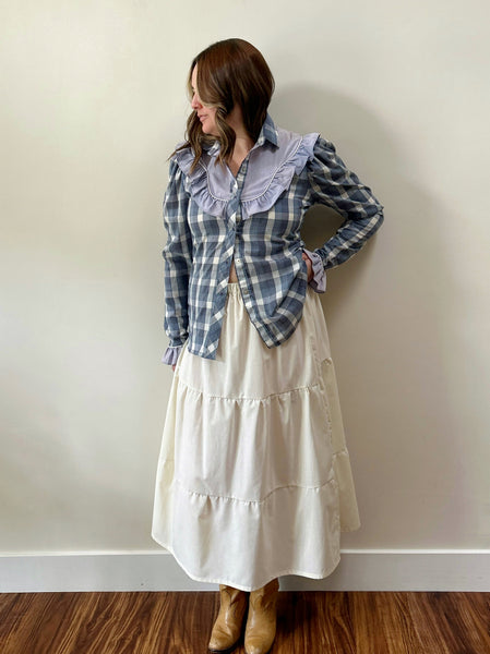 Western Plaid Blouse