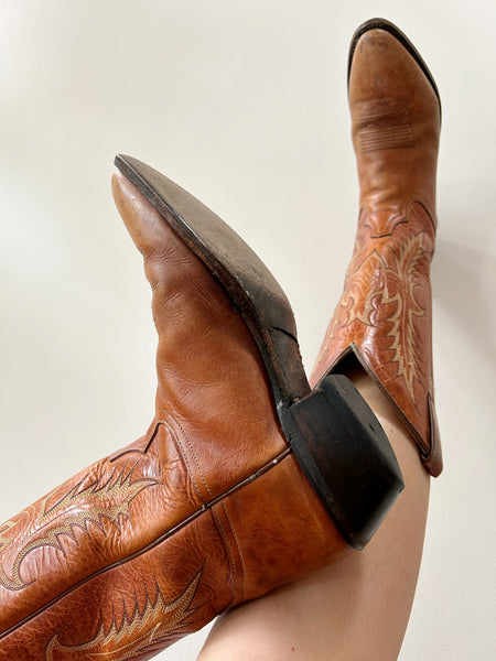 Brown Cowboy Boots (7.5)