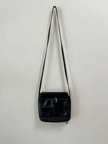 Black Leather Crossbody Purse