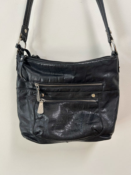 Black Leather Shoulder Bag