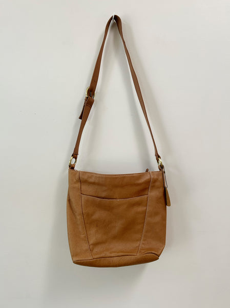 Tan Leather Shoulder Bag