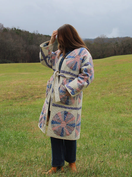 Dresden Plate Robe Coat - Hand Made - (S/M)