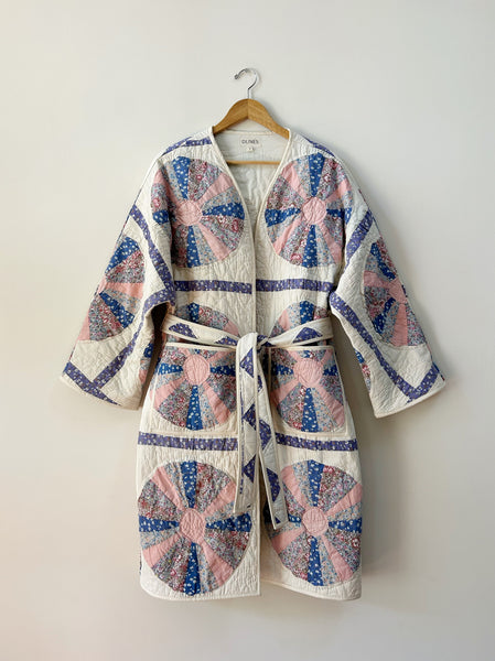 Dresden Plate Robe Coat - Hand Made - (S/M)