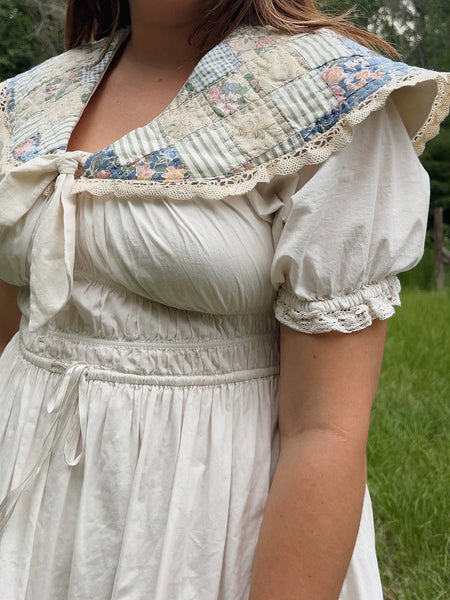 Quilt Collar - Blue Floral
