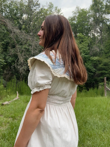 Quilt Collar - Blue Floral