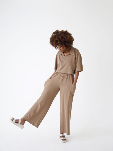 High Tide Crop Top - Mocha
