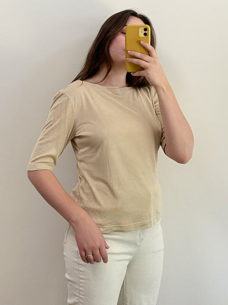 Silk Half Sleeve Top