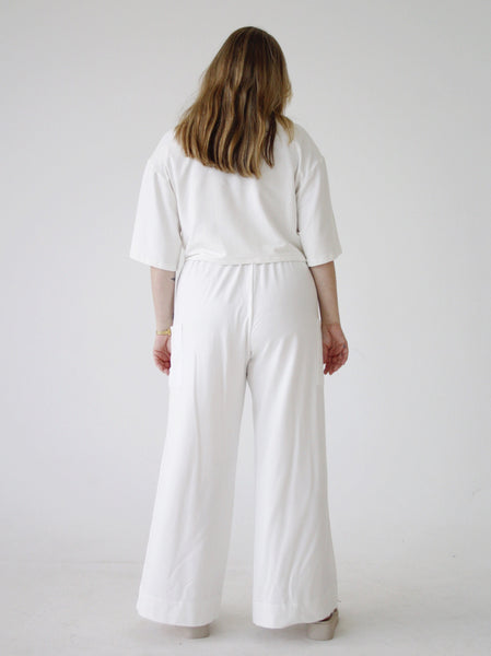 High Tide Crop Top - Dove