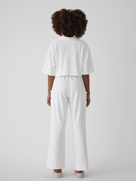 High Tide Crop Top - Dove