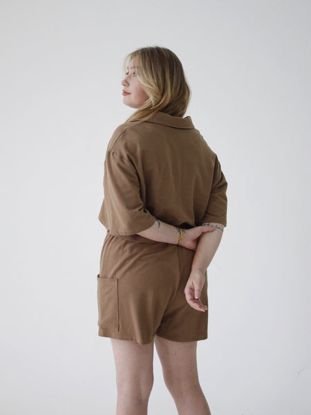 High Tide Crop Top - Mocha